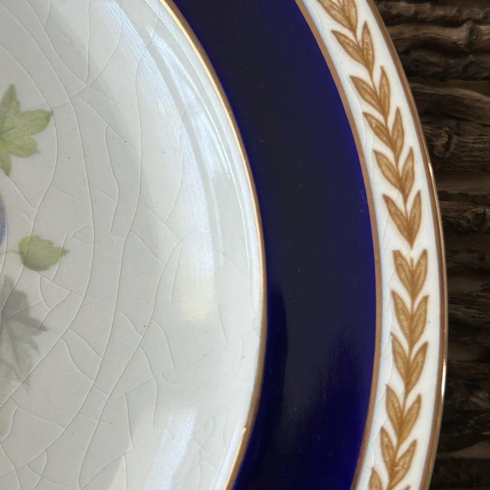 Vintage AGR Crown Ducal Porcelain Fruit Hand Painted Plate Made in England